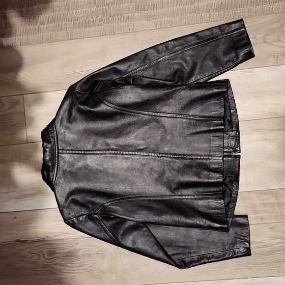 14Y Girls Leather Jacket - Picture 3 of 3